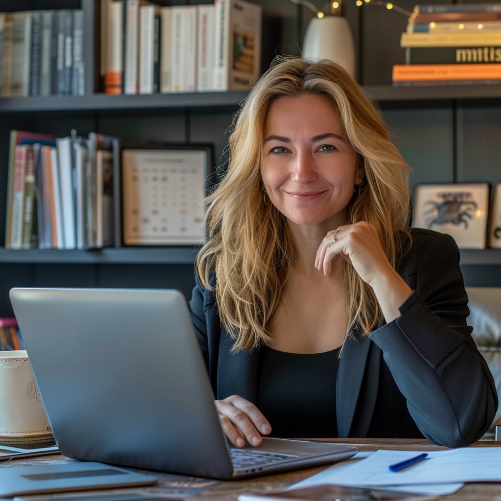 HR vrouw met zwart vrouw lacht in de camera